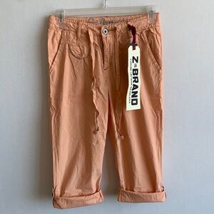 Z Brand Cargo Pants in Pink Orange • Sz 29 •  NWT!